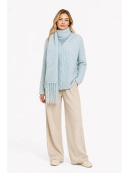 Cider - Wool-Blend Hooded Button Cardigan With Scarf