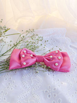 Soho Boho Studio - Pink Pearlish Hair Bow