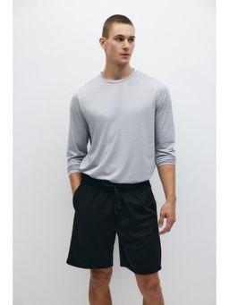 H&M - Men Black Regular Fit Sports Shorts With Drymove