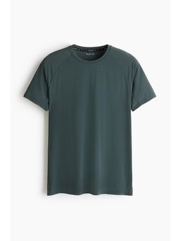 H&M - Men Green Muscle Fit Sports T-Shirt With Coolmove