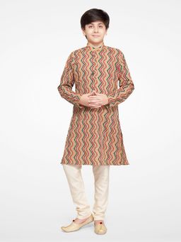Jeetethnics - Boys Multi Kurta Pyjama (Set of 2)
