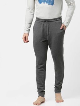 Jack & Jones - Men Solid Grey Trackpants
