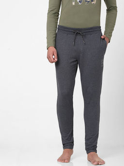 Jack & Jones - Men Solid Grey Trackpants