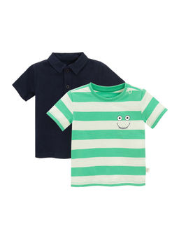 COOL CLUB - Stripe Half Sleeves T-Shirt (Pack of 2)