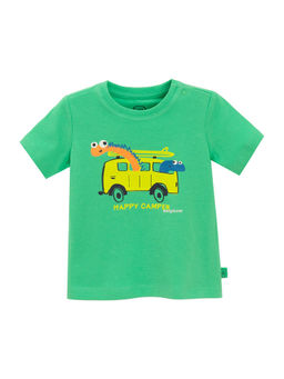 COOL CLUB - Green Half Sleeves T-Shirt