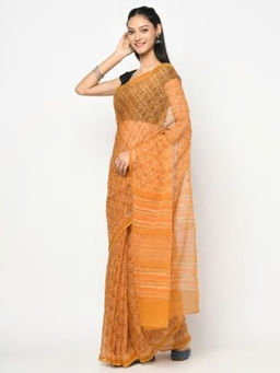 Fabindia - Cotton Silk Block Printed Sari