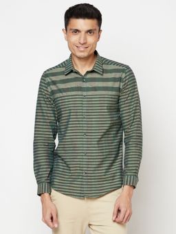 Fabindia - Cotton Grey Striped Men Shirt
