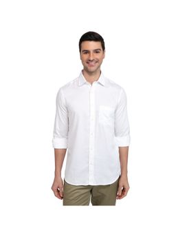 ColorPlus - Regular Fit Solid White Shirt