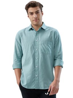 ColorPlus - Regular Fit Solid Light Green Shirt