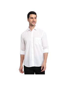 ColorPlus - Regular Fit Solid White Shirt