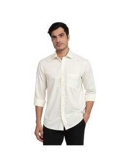 ColorPlus - Regular Fit Solid Light Brown Shirt