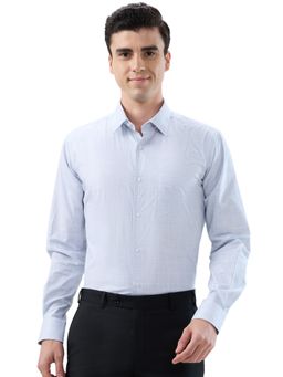 Raymond - Regular Fit Checkered Light Grey Shirt