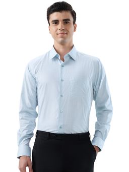 Raymond - Regular Fit Checkered Light Petrol Shirt