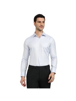 Raymond - Regular Fit Striped Light Blue Shirt