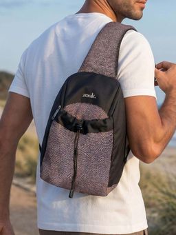 Zouk - Brown Men's Bristel Yuva Crossbody Bag