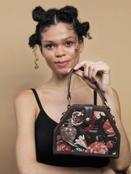 Gonecase - Multi-Colour Floral Trapezium Sling Bag with Detachable Straps