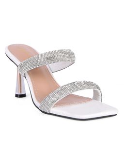 London Rag - Embellished White Heels