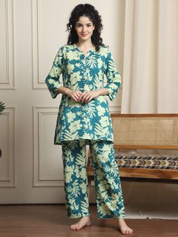 Indreams - Women Printed Night Suit (Set of 2)