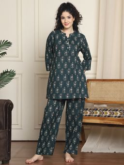 Indreams - Women Printed Night Suit (Set of 2)