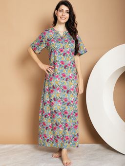 Indreams - Printed Maxi Nightdress