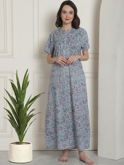 Indreams - Printed Maxi Nightdress