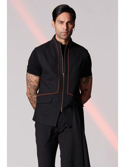 S&N by Shantnu Nikhil - Black Waistcoat