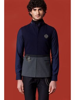 S&N by Shantnu Nikhil - Commodore Crested Multicolor Waistcoat
