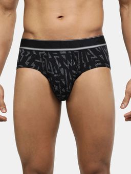 Jockey - HG29 Men's Tencel Micro Modal Printed Brief with Stay Fresh Technology-Black