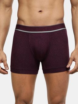 Jockey - HG30 Men's Tencel Micro Modal Printed Trunk with Stay Fresh Technology-Wine