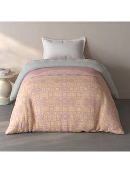 SPACES - Fiora Blush Ornate 100% Cotton Single Quilt Blanket