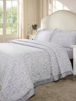 Maspar - 100% Cotton Super Soft 400 Tc King Size Duvet Cover With 2 Pillow Case