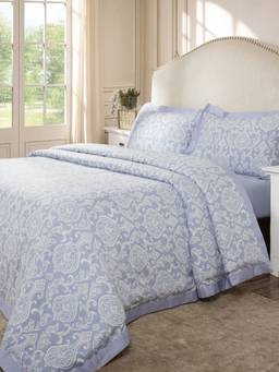 Maspar - 100% Cotton Super Soft 400 Tc King Size Duvet Cover With 2 Pillow Case