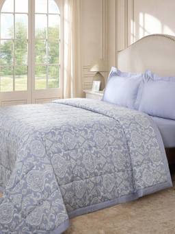 Maspar - 100% Cotton Super Soft Summer Ac Room 100 Gsm Double Bed Quilt
