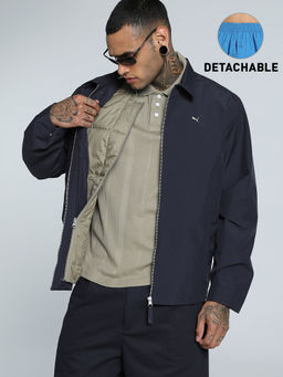 Puma - Navy Blue Mmq 2-In-1 Men's Relaxed Fit Detachable Jacket