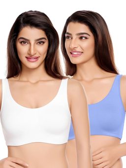 Juliet - Womens Unlined Ease Non Padded Sports Bras (Pack of 2)
