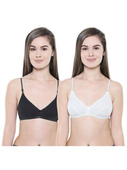 Bodycare - Pack of 2 Seamless Cup Bra In Black-White Colour