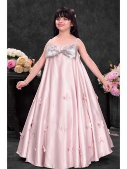 Lagorii - Girls Pink Satin Gown