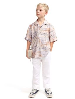 RARE ONES - Boys Purple Viscose Blend Shirt
