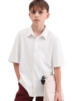 RARE ONES - Boys White Cotton Blend Shirt