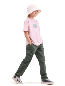 RARE ONES - Boys Green Cotton Cargo Pant