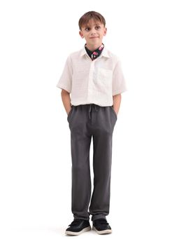 RARE ONES - Boys Grey Cotton Trouser