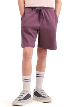 RARE ONES - Boys Purple Cotton Blend Shorts