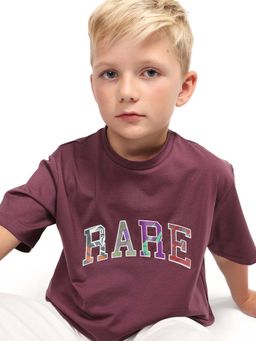 RARE ONES - Boys Purple Cotton T-shirt