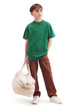 RARE ONES - Boys Green Cotton Blend T-shirt