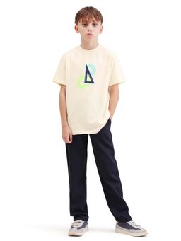 RARE ONES - Boys Off White Cotton Blend T-shirt