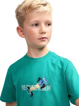 RARE ONES - Boys Green Cotton Blend T-shirt