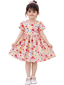 TotzTouch - Girls Red Blended Dress