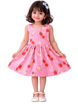 TotzTouch - Girls Pink Blended Dress