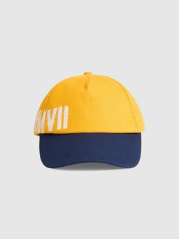 Being Human - Yellow Cotton Printed Baseball Cap Cap For Men