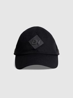 Being Human - Black Cotton Solid-Plain Baseball Cap For Men